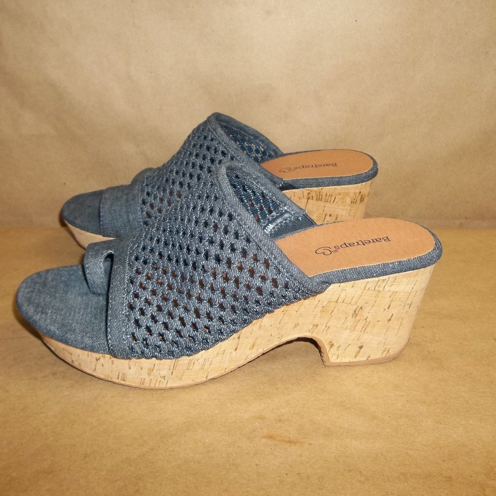 Baretraps Bethie Wedge Slide   Dark Denim    Size 7.5M         C3